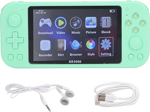 Juegos de mano para niños y adultos 5.1 pulgadas pantalla grande precargada HD clásicos retro videojuegos USB recargable reproductor de juegos