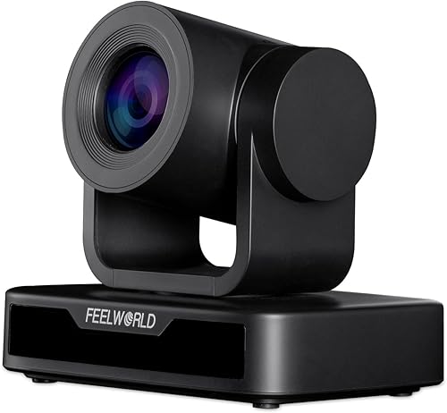 FEELWORLD USB10X Cámara web de videoconferencia USB PTZ Cámara 10X Zoom óptico Full HD 1080p para transmisión en vivo Iglesia Negocios Educación