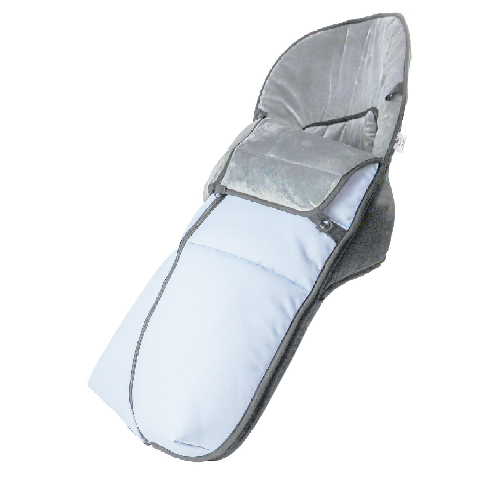Various - Saco de Silla de Paseo Universal de Polipiel con Forro de Polar Térmico, Impermeable y Suave, Saco de Abrigo para Carrito de Bebé de Invierno Color Azul