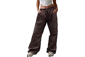 Waitfairy Parachute Pants for Women - Stylish and Functional Cargo Pants with...
