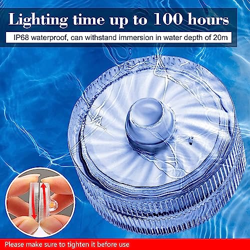 Hl Submersible Led Light,White Small Led Light,100 Hours Waterproof Flameless Led Lights Battery Powered For Wedding Home Vase Festival Party Decoration 24Pcs (Built-In 48 Batteries) #TOP3