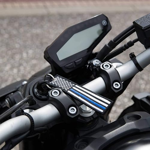 Miniatura 4 de Llavero de bandera con llavero, EDC para motocicletas, scooters, autos y regalos