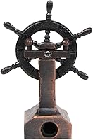 Vista 3 de Treasure Gurus - Sacapuntas miniatura de metal de bronce con timón