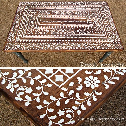 Indian Inlay Stencil - Diy Bone Inlay Designs For Furniture - Reusable Stencil For Home Decor #TOP3