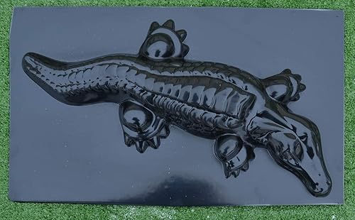Miniatura 7 de Molde de fundición de cocodrilo DECORATIV concreto Gator Garden Mold Alligator (#A07)