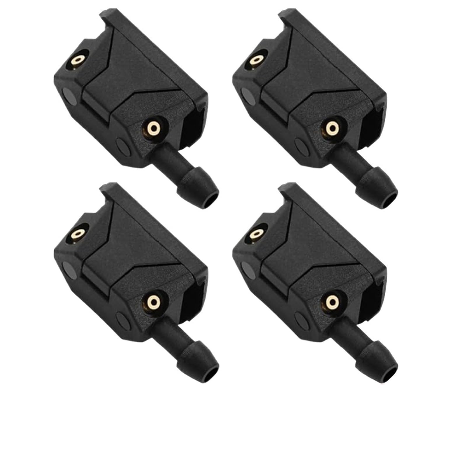 Zhlouytg 4Pcs Wiper Arm Sprayer The Nozzle Of Car Windshield Washer 4-Hole Spray Design Front Windshield Spray Nozzles Washer Jet Kit
