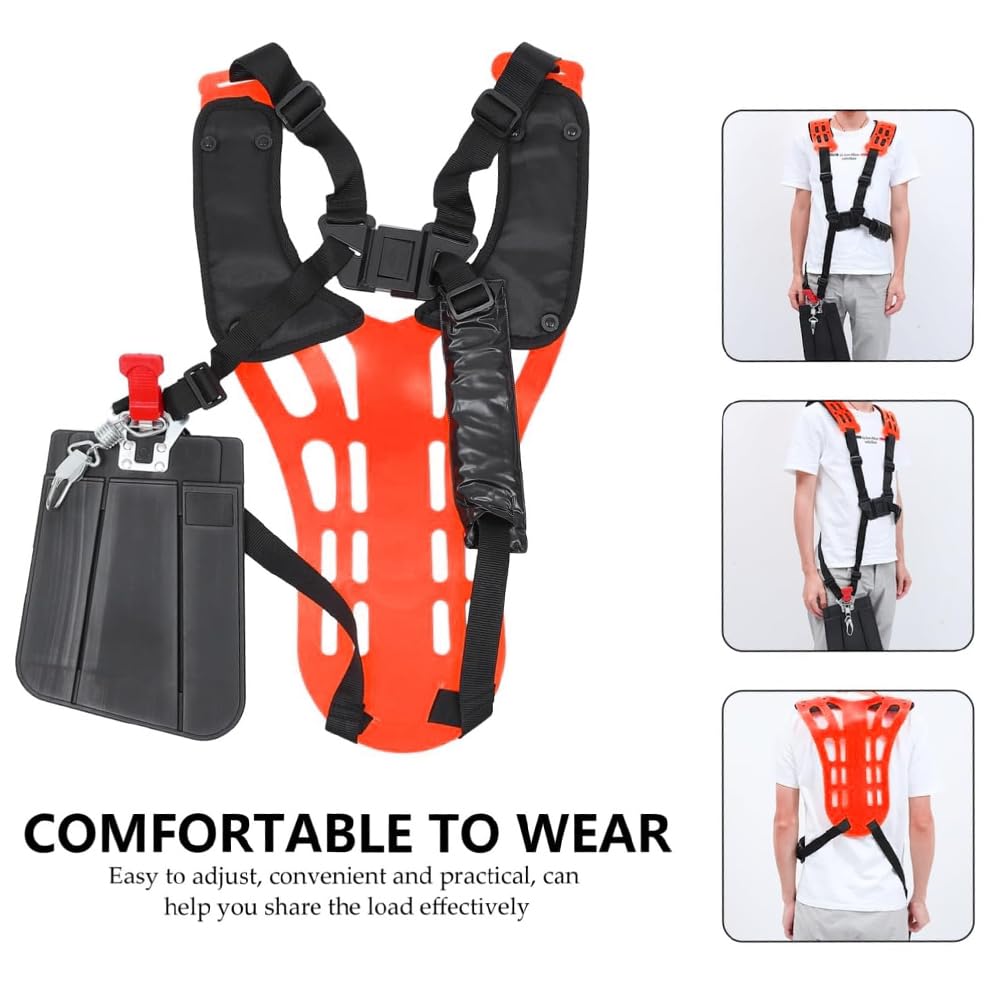 Tracolla Decespugliatore,Tracolla Regolabile per Decespugliatore,Cinghia Decespugliatore,Imbracatura Decespugliatore,Utilizzo di Morbido Materiale Plastico per Migliorare il Comfort Sulle Spalle
