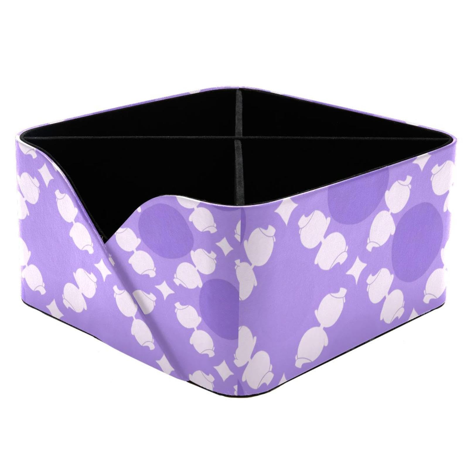 Porte-stylos rectangulaire violet : la solution pour un maquillage et des stylos rangés