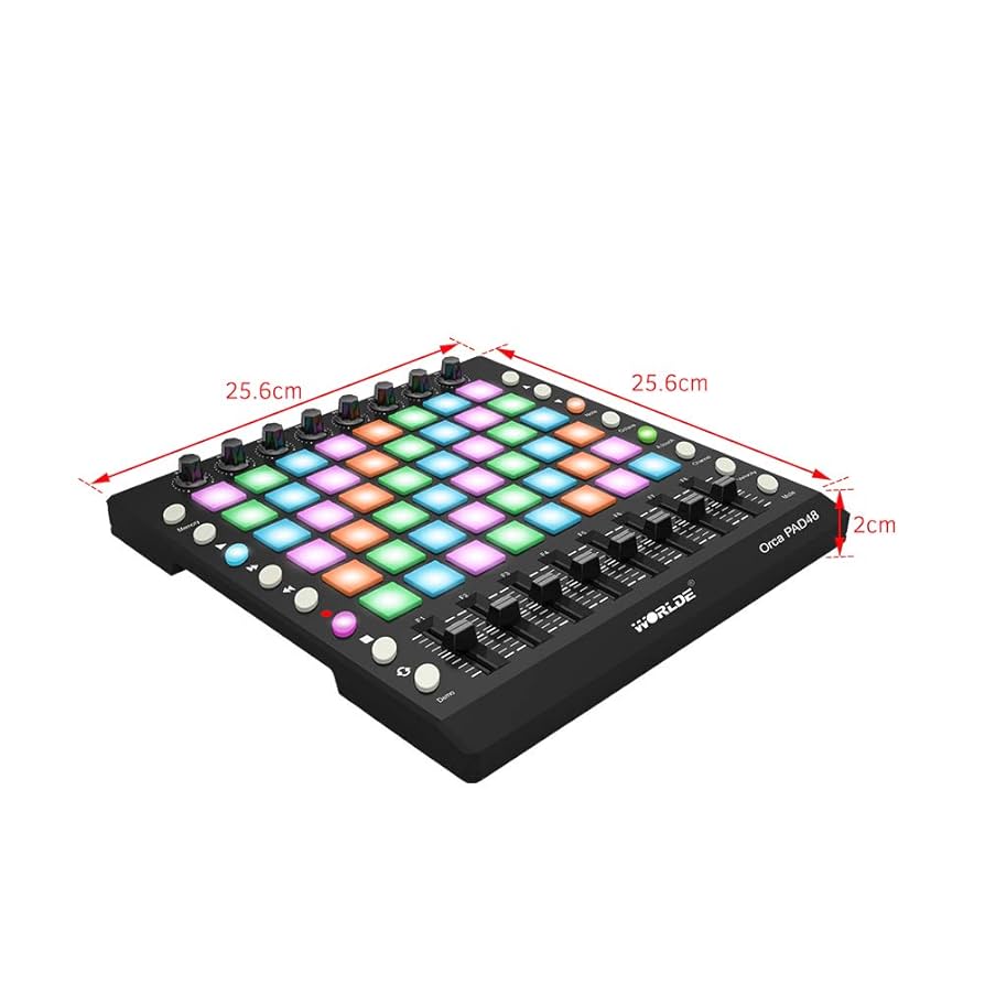 MIDI コントローラー、PAD48 ポータブル USB ケーブル付 Amazon.co.jp: MIDI コントローラー、PAD48 ポータブル USB MIDI