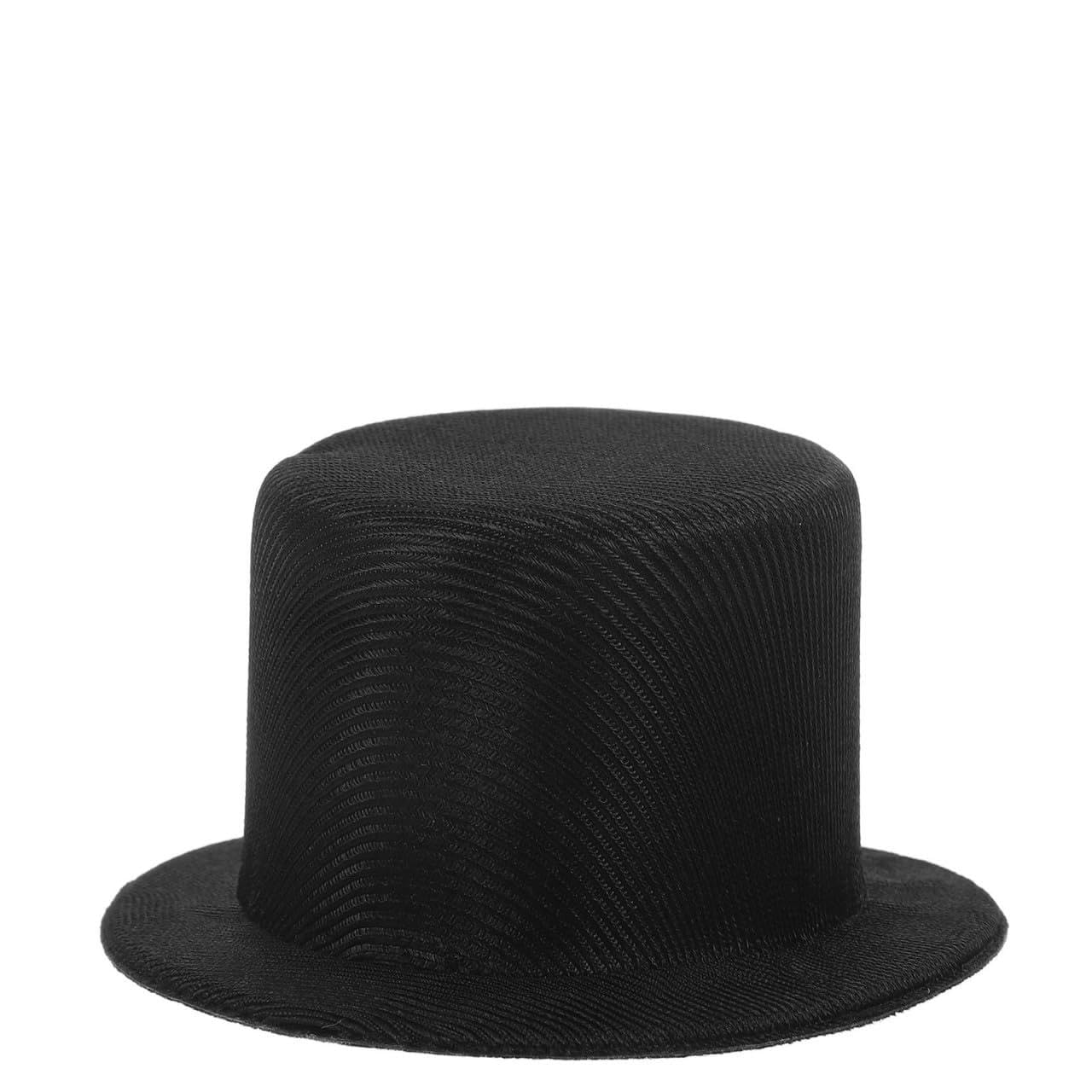 Luxshiny Mini Black Top Hats Christmas Mini Snowman Hats Magician Top Hats Party Hats for Christmas Snowman DIY Decoration Holiday Party Supplies