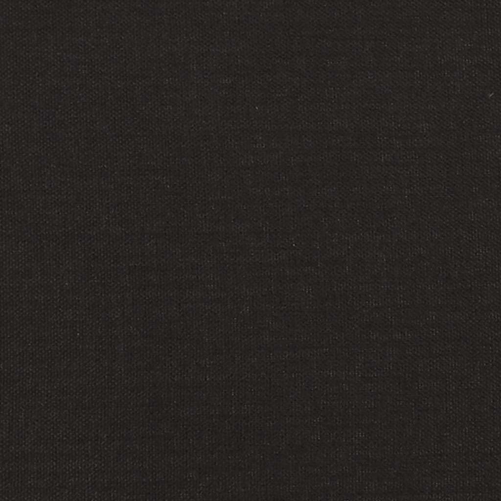 Hothingwell Podnóżek czarny 45x29,5x35 cm Tkanina i sztuczna skóra