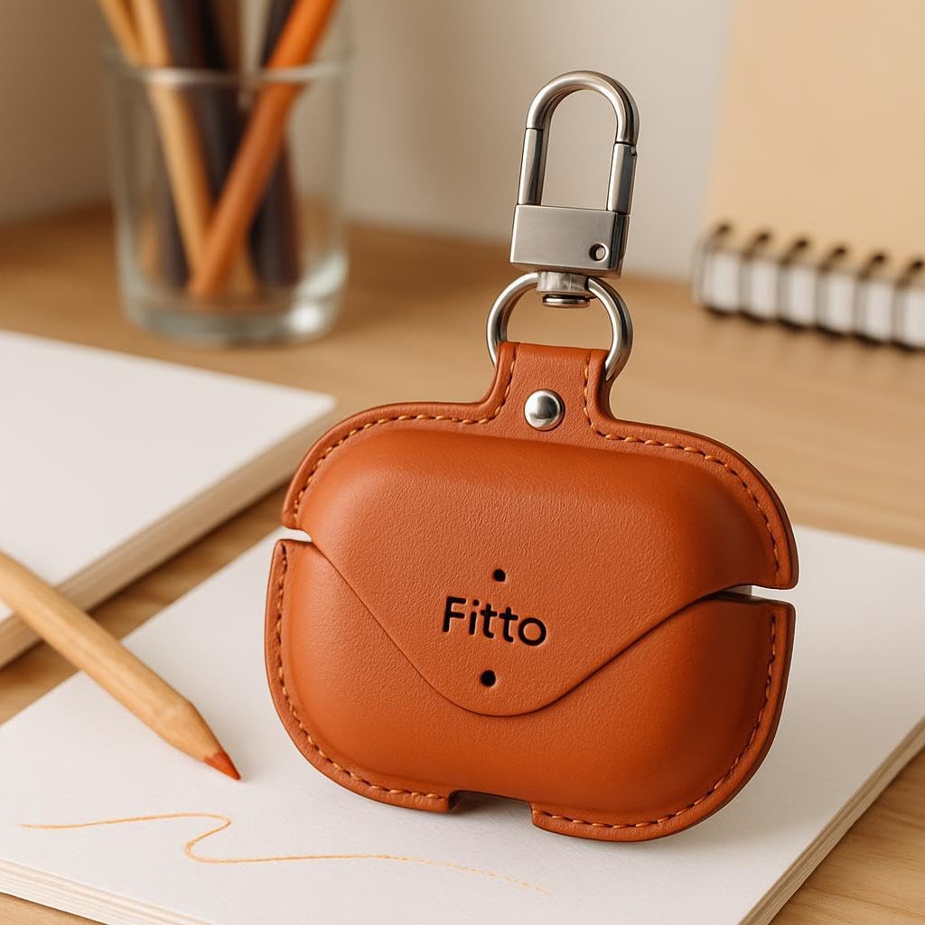 حافظة حماية جلد لسماعات ابل ايربودز برو 2 مزودة بخطاف، حافظة و... - view 2