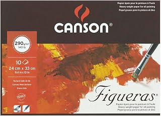 Bloco Textura Telada 33x41 290g/m², Canson, 60857222, Figueras, 10 Folhas