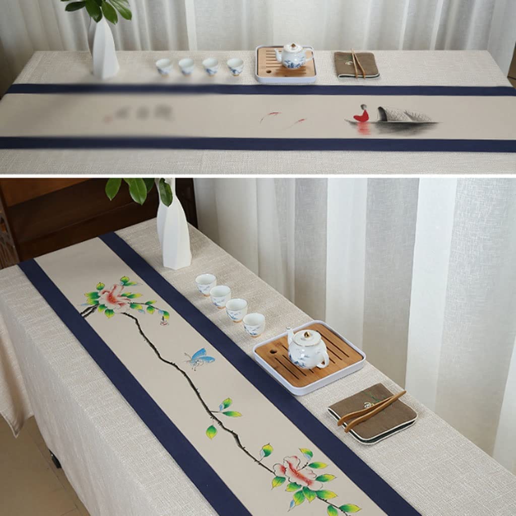 Runner Tavolo Banchetto Runner da Tavola Lunghi Fatti A Mano Fattoria per Vacanze, Matrimoni, Feste E Decorazioni Quotidiane Cucina Decorazione(A,30 * 180CM)