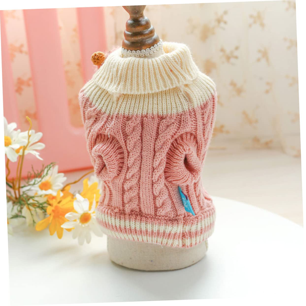 BESPORTBLE 4pièces Pull pour Chiens Et Vêtement Hiver Adorable avec Motif Cartoon Confortable Et