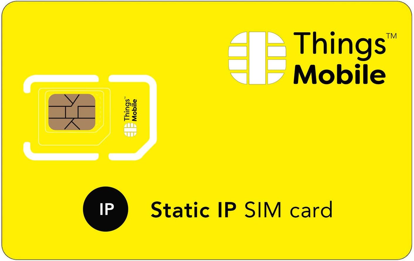 STATIC IP SIM Card for IOT and M2M - Things Mobile - Global Coverage and Multi-Operator GSM/2G/3G/4G LTE Network, No Fixed costs, No Expiration Date, Competitive Rates. €10 Credit Included