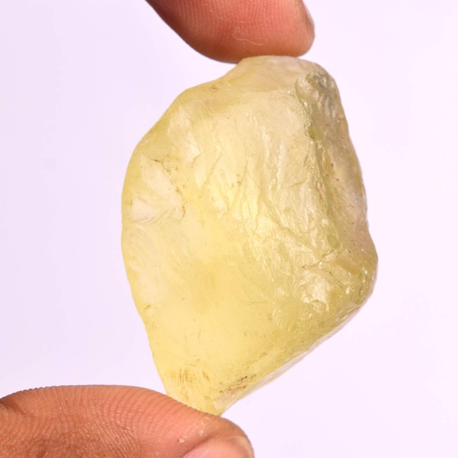 REAL-GEMS Rough Topaz Crystal Specimen Reiki Chakra 100.00 Ct Lemon Topaz Healing Crystal Stone for Jewelry