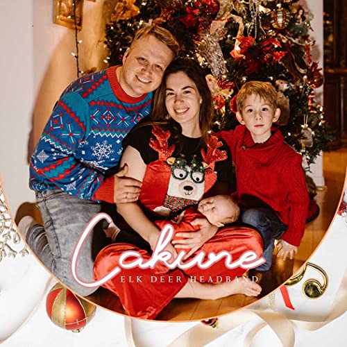 Cakure Led Christmas Headbands Light Up Hairbands Reindeer Antler Head Bands Decorative Flower Head Hoop Festival Headwear Cosplay Party Fashion Hair Accessories Pack Of 1 (Type B) #TOP6