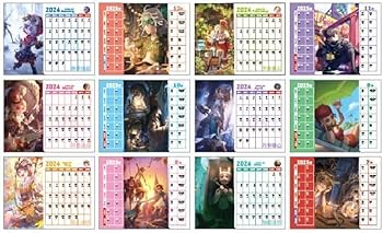 Amazon.co.jp: ZYNE 第五人格 カレンダー 2024 2025 年 卓上