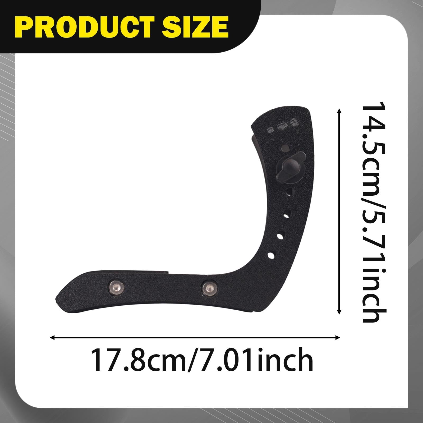 Poggiapiedi Ergonomico Regolabile per Chitarra Elettrica, Supporto Professionale per Gambe E Piedi, Nero