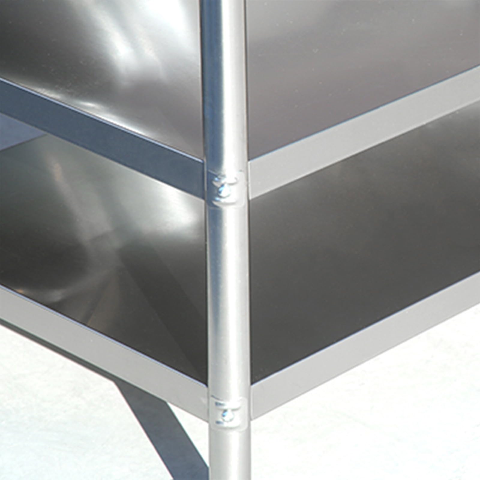 Mesa De Preparación De Acero Inoxidable Mesa De Trabajo Comercial,mesa De Preparación Para Barbacoa,mesa De Trabajo De Metal Para Utilidad De Preparación De Cocina,mesa De Preparación(80cm/31.5in)