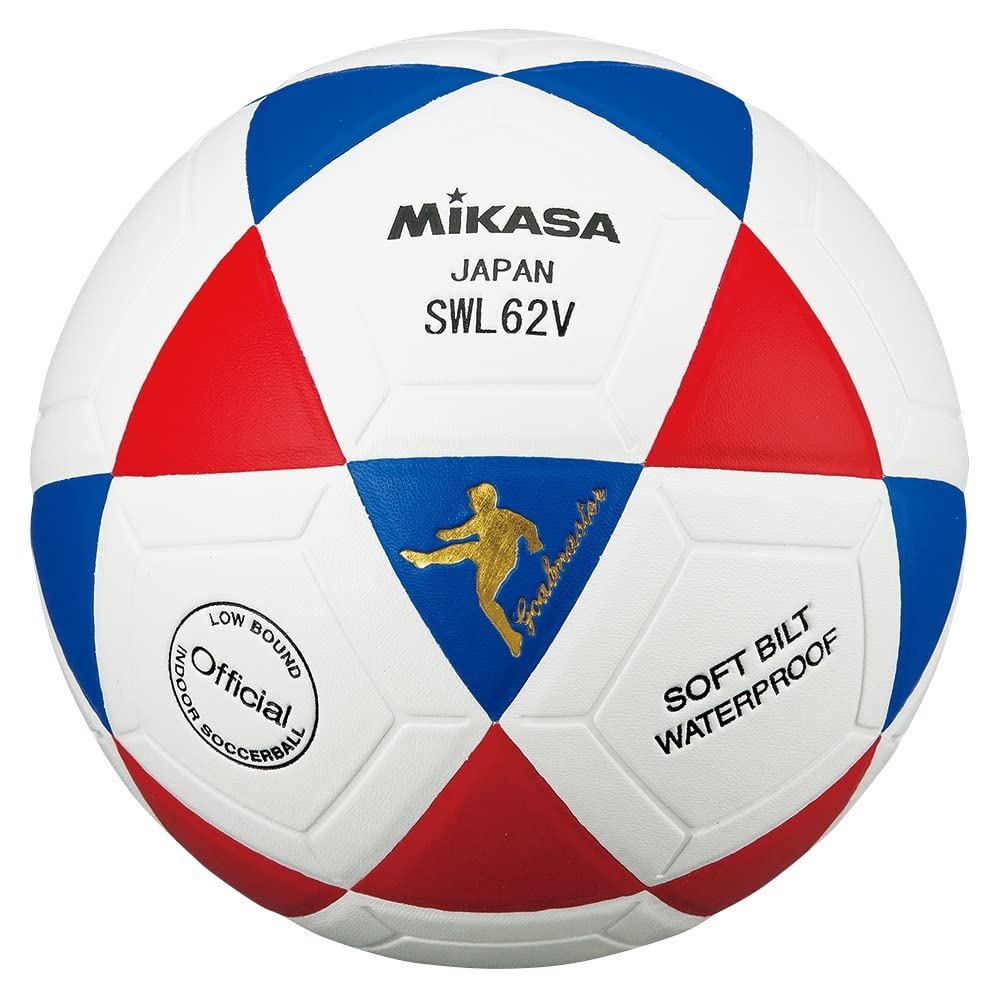 Mikasa SWL62v Series Futsal Soccer Ball, Low Bounce 62cm Blue/Red