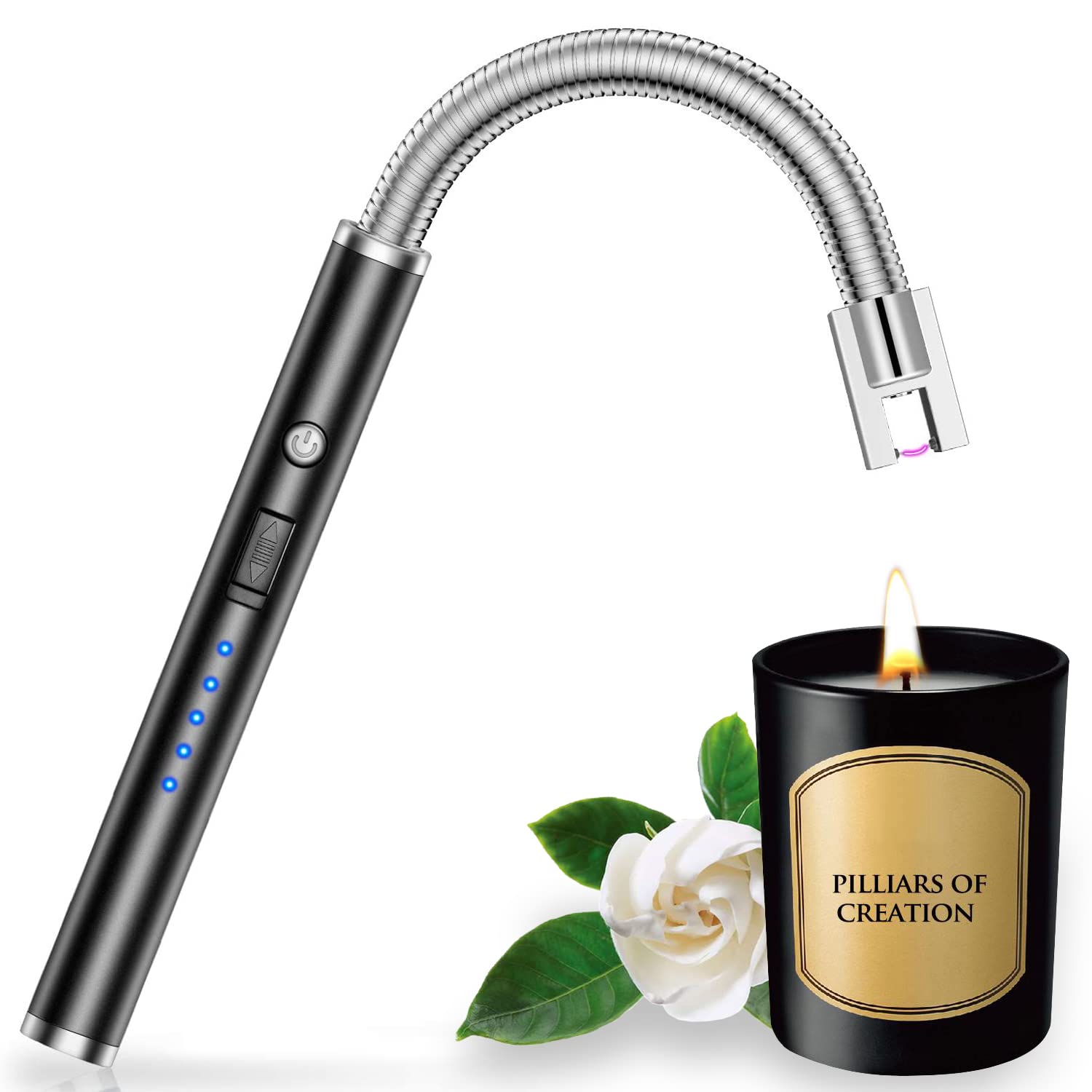 Buy Candle Lighter, Electric Rechargeable USB Lighter with Long