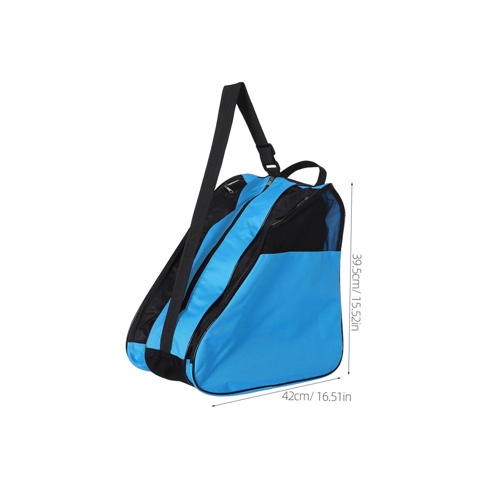 borsa per pattini a rotelle borsa a tracolla a borsa per scarpe a rotelle borsa per scarpe da skate pattini per le donne portarulli Panno Oxford Black
