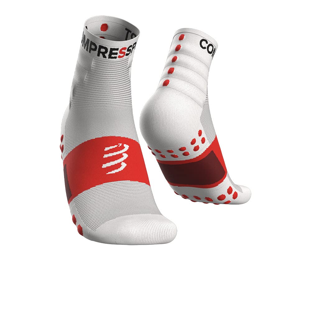 COMPRESSPORT Chaussettes de running - Lot de 2 paires | Renforts talon et pointe - évacuation rapide - résistantes pour sport intensif