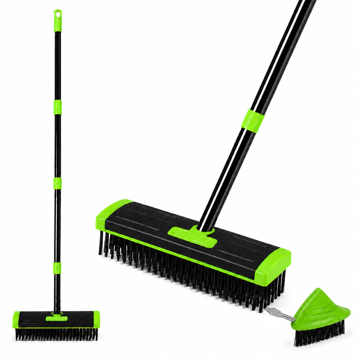 Brosses métalliques en fil d'acier 3 en 1 pour décaper les terrasses et pavés
