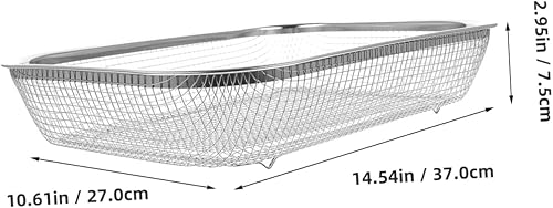 Miniatura 2 de Kichvoe Colador de malla fina Colador de malla de acero inoxidable, colador de frutas y verduras, cesta de fregadero, accesorios de cocina para el