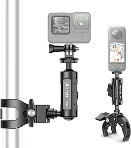 ULANZI R105 Super Clamp Camera Mount with 360° Dual Ballhead Magic Arm for GoPro, Insta360, and DJI Osmo Pocket