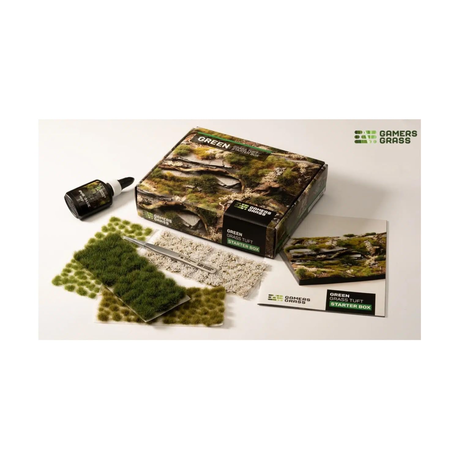 Gamers Grass Tuft Starter Box - Green Grass (Wargame / Model Basing)