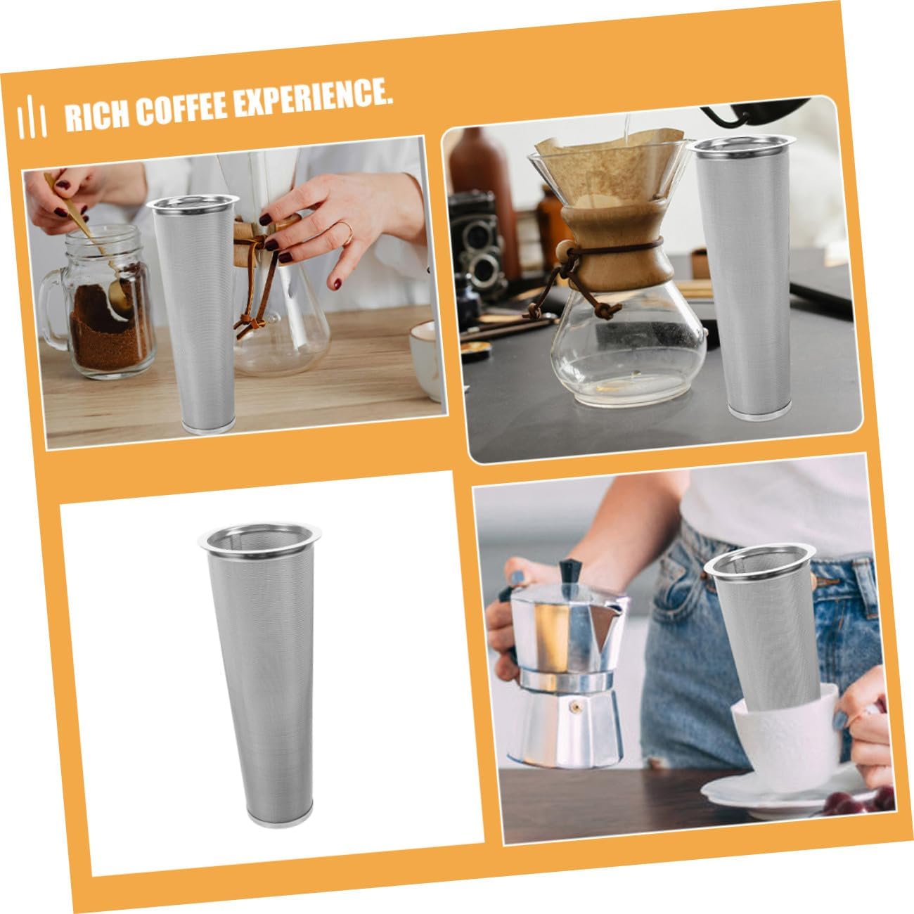 Gadpiparty 2pcs Cold Brew Filter: Stainless Steel Cold Brew Filter For Mason Jars - Reusable Coffee And Tea Infuser - Fine Mesh Strainer Accessories