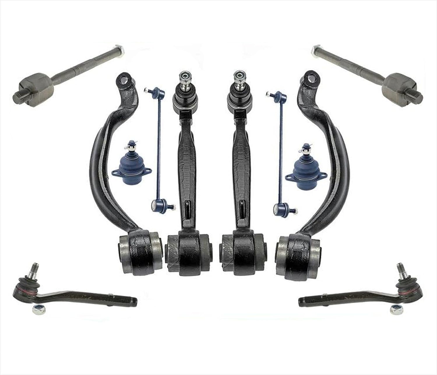 Upper & Lower CONTROL ARMS BALL JOINTS LINKS TIE RODS Replacement Parts For 2003-2011 RANGE ROVER