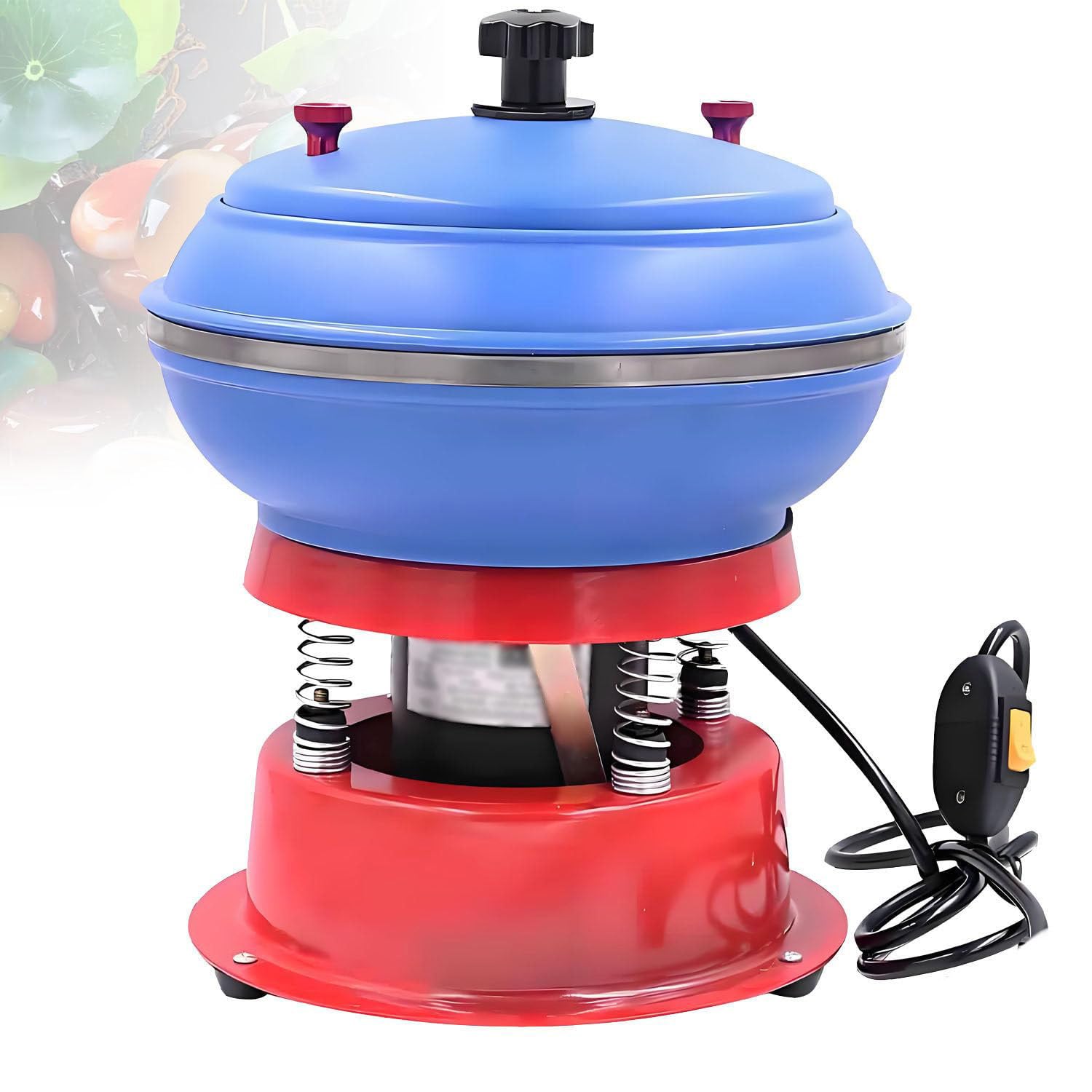 MáQuina Pulidora Vibratoria para Equipos De JoyeríA, Tambor De Pulido Vibratorio, Pulidor De Manga para Pulir Y Limpiar Metales Gemas De JoyeríA S