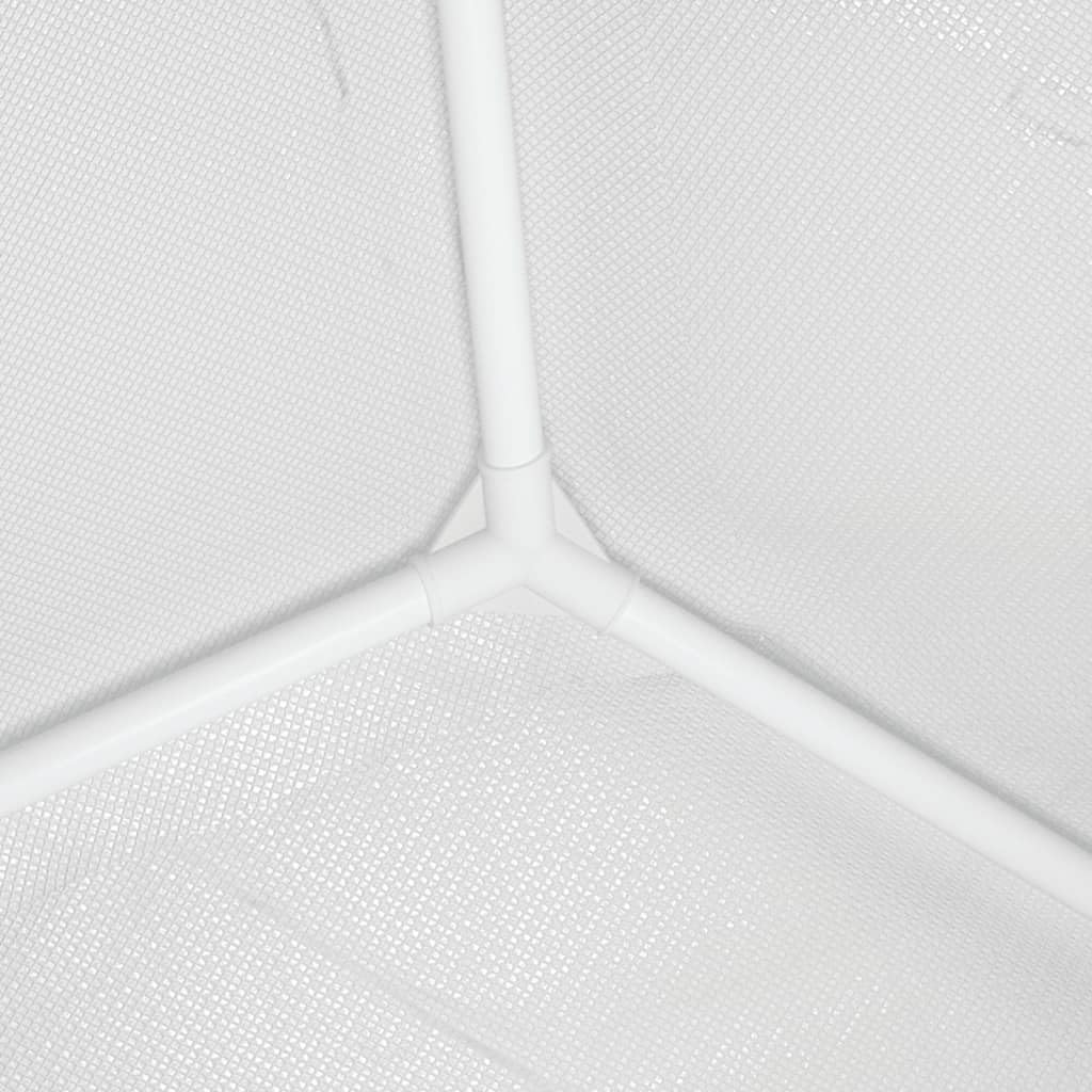 Tendone per Feste 4x9 m Bianco Gazebo da Giardino in PE e Ferro | Ampio gazebo da giardino per eventi all aperto, feste in famiglia e compleanni in cortile, facile da montare.