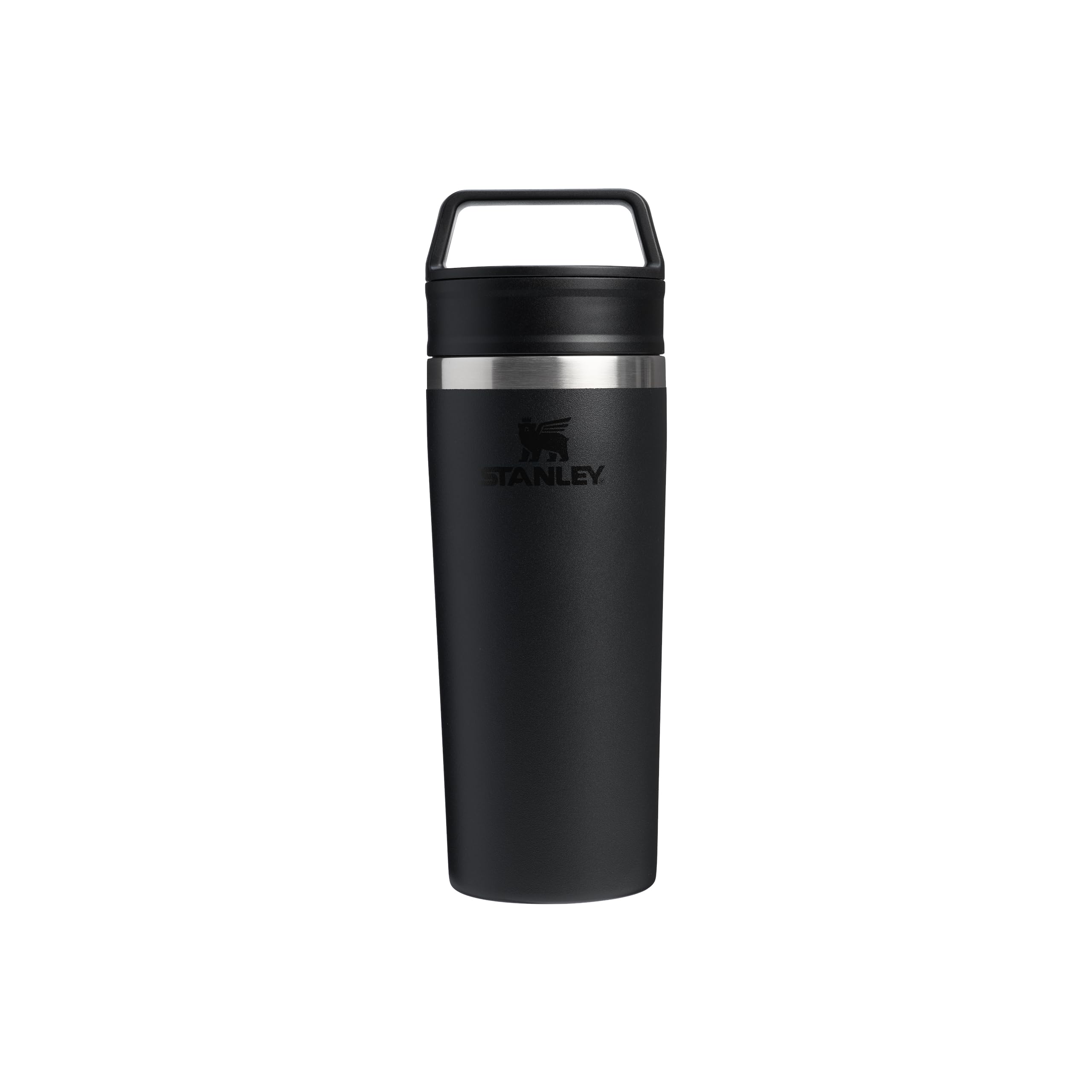 STANLEY 1913 Cafe to-Go Travel Mug 0.47L - Keeps 5 Hours Hot - 6 Hours Cold - Stainless Steel Thermal Mug - Dishwasher Safe - Easy-Carry Handle - Insulated Coffee Cup - Black 2.0 — image 1