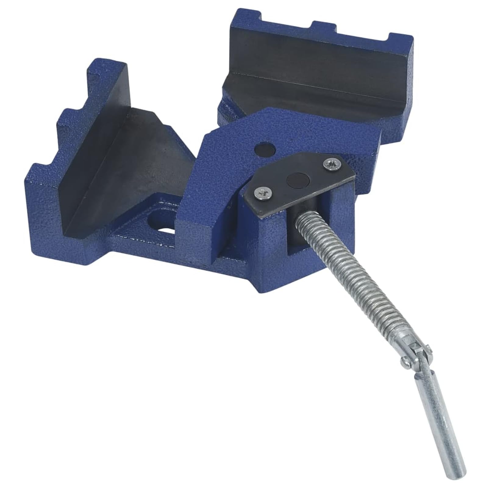 Homgoday Morsa angolare in ghisa 90¡ã Blu/Nero/Argento Larghezza ganascia 104 mm Apertura Max 60 mm per Foratura e fresatura