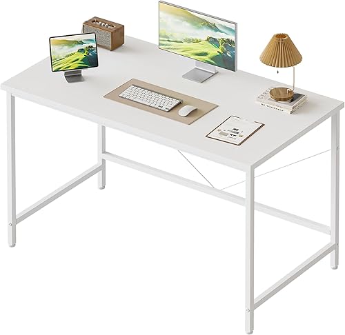 Mericonia Escritorio para computadora, escritorio de juegos para espacios pequeños, mesa de estilo moderno y simple para oficina en casa, mesa de