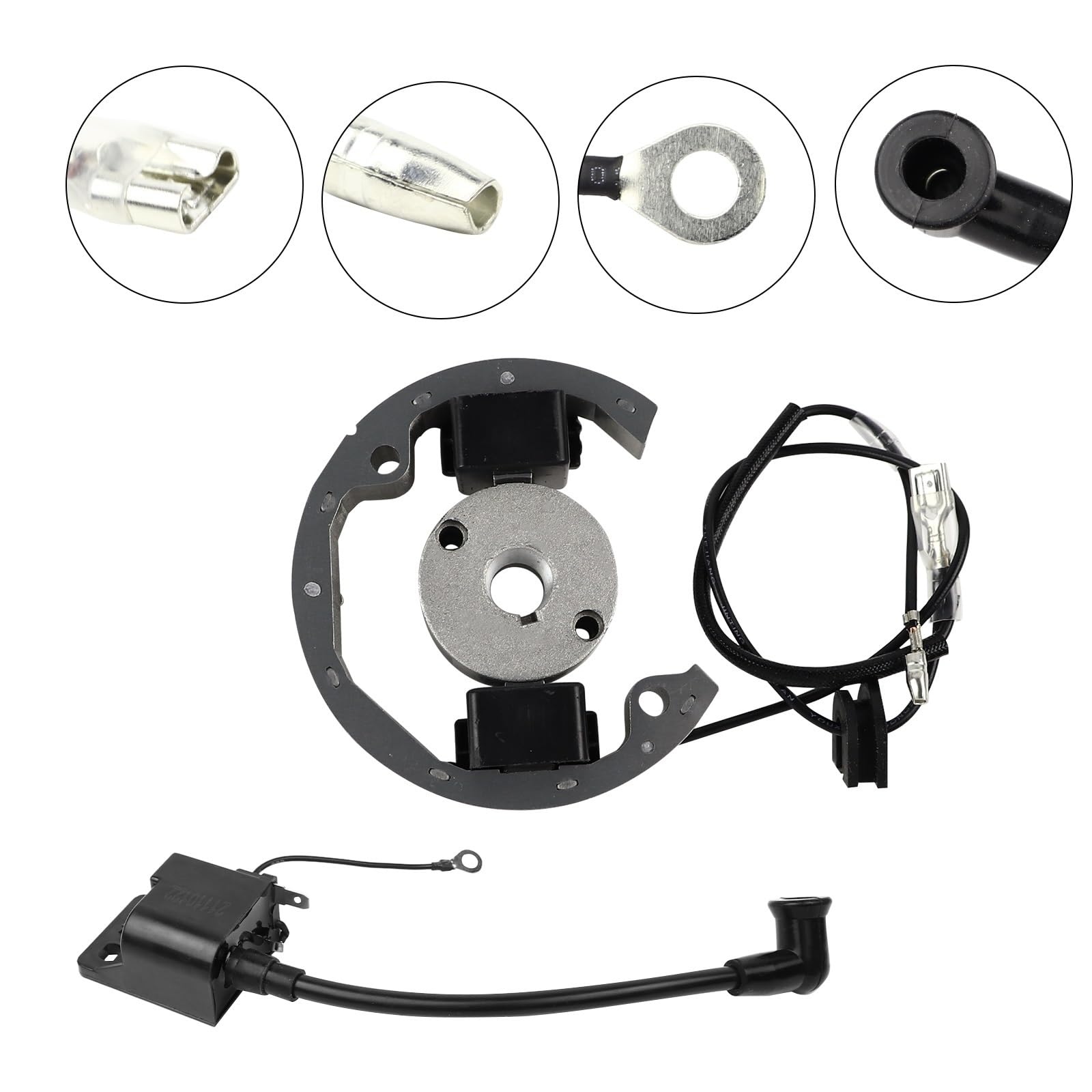 BVHAYSUD zündspule,Ignition Coil Zündspule Stator Rotor Magneto Schwungrad Kit Kompatibel Mit KTM50 K&TM 50 SX 50cc Für Junior SR JR SX50