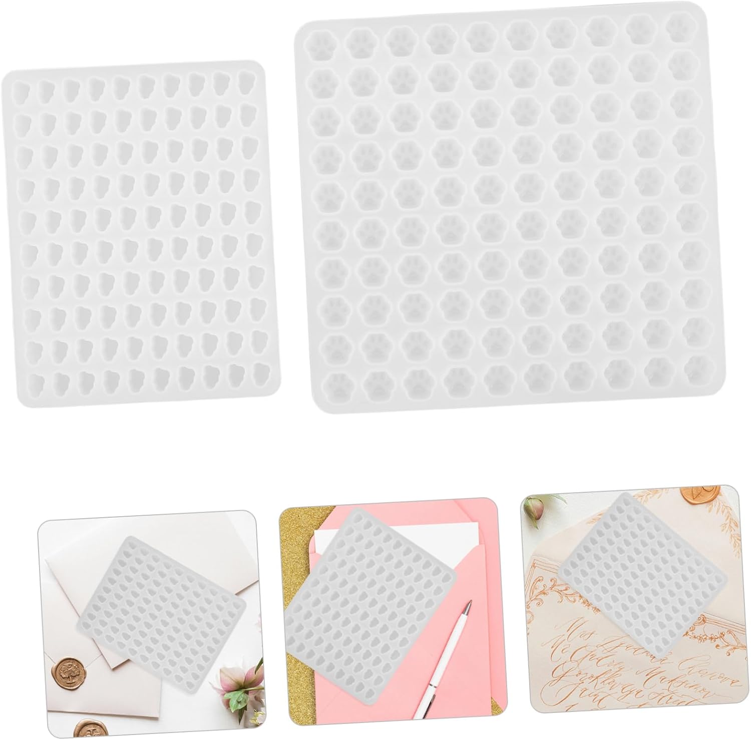 2pcs Wax Melt Mold Silicone Wax Bead Molds Craft Making Tools Sealing Silicone DIY for Sealing