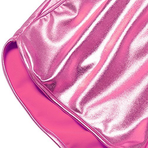 Image of Perfashion Girls Metallic Shorts Sparkly Shiny Hot Pants Gold /Silver /Pink Outfit