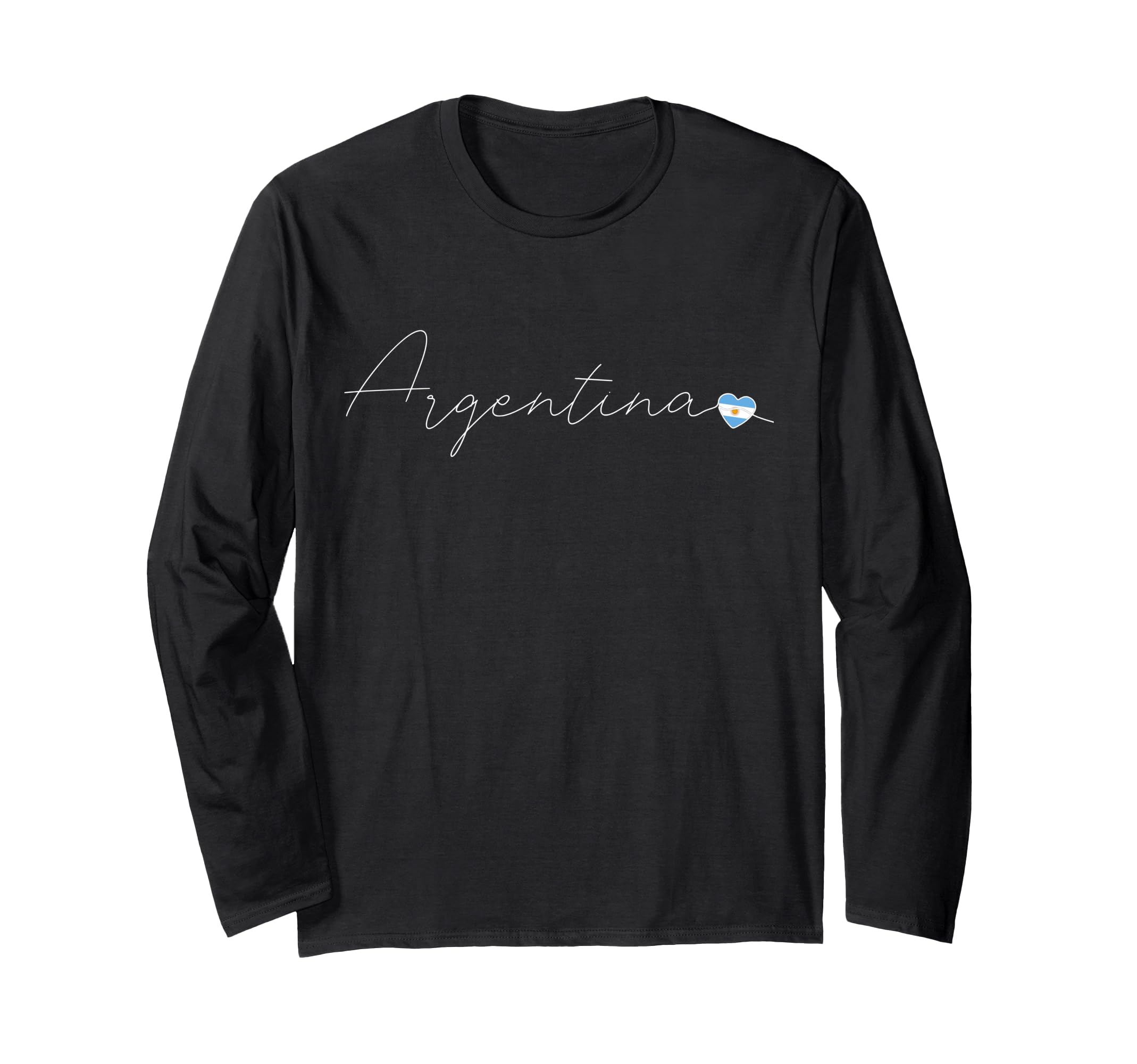 Argentina Simple Love Argentinian Flag Heart on Argentina Long Sleeve T-Shirt