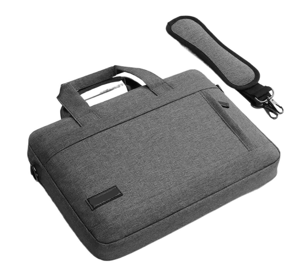 Sac pour ordinateur portable 13 pouces gris mallette bandoulière élégante