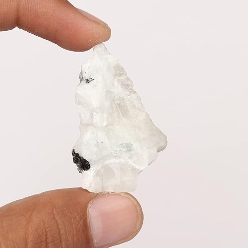Miniatura 2 de GEMHUB Natural Earth Mines Calcita blanca áspera del arco iris calcita de 98.35 quilates certificada para hacer joyas sueltas blancas arco iris