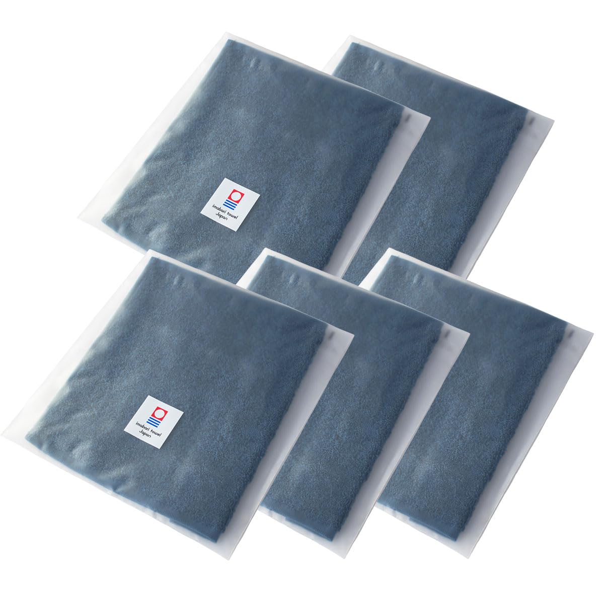 Imabari Towel Handkerchief Set of 3 TAVARAT Horse Zodiac Navy Plain