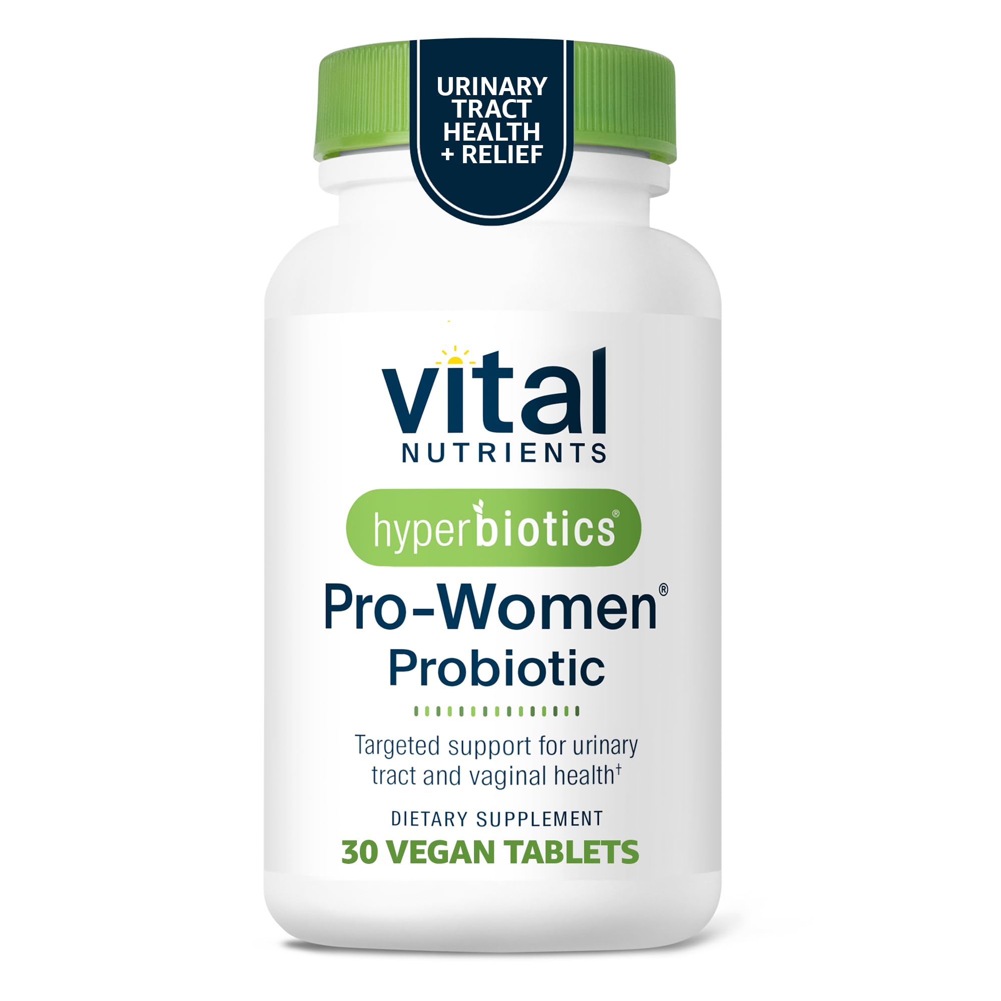HyperbioticsVital Nutrients Pro Women Probiotics for Women | Vaginal Probiotics for PH Balance | Oral Probiotic for Vaginal Health and Urinary Tract Health | 6 Targeted Strains | 30 Vegan Tablets