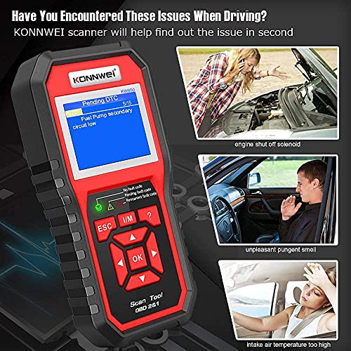 OBD2 Scanner Code Reader KONNWEI KW850 Professional OBD II Automotive Scanner Car Diagnostic Scan Tools Check Engine Light Tool for All OBDII Protocol Car After 1996 (Updated Version)