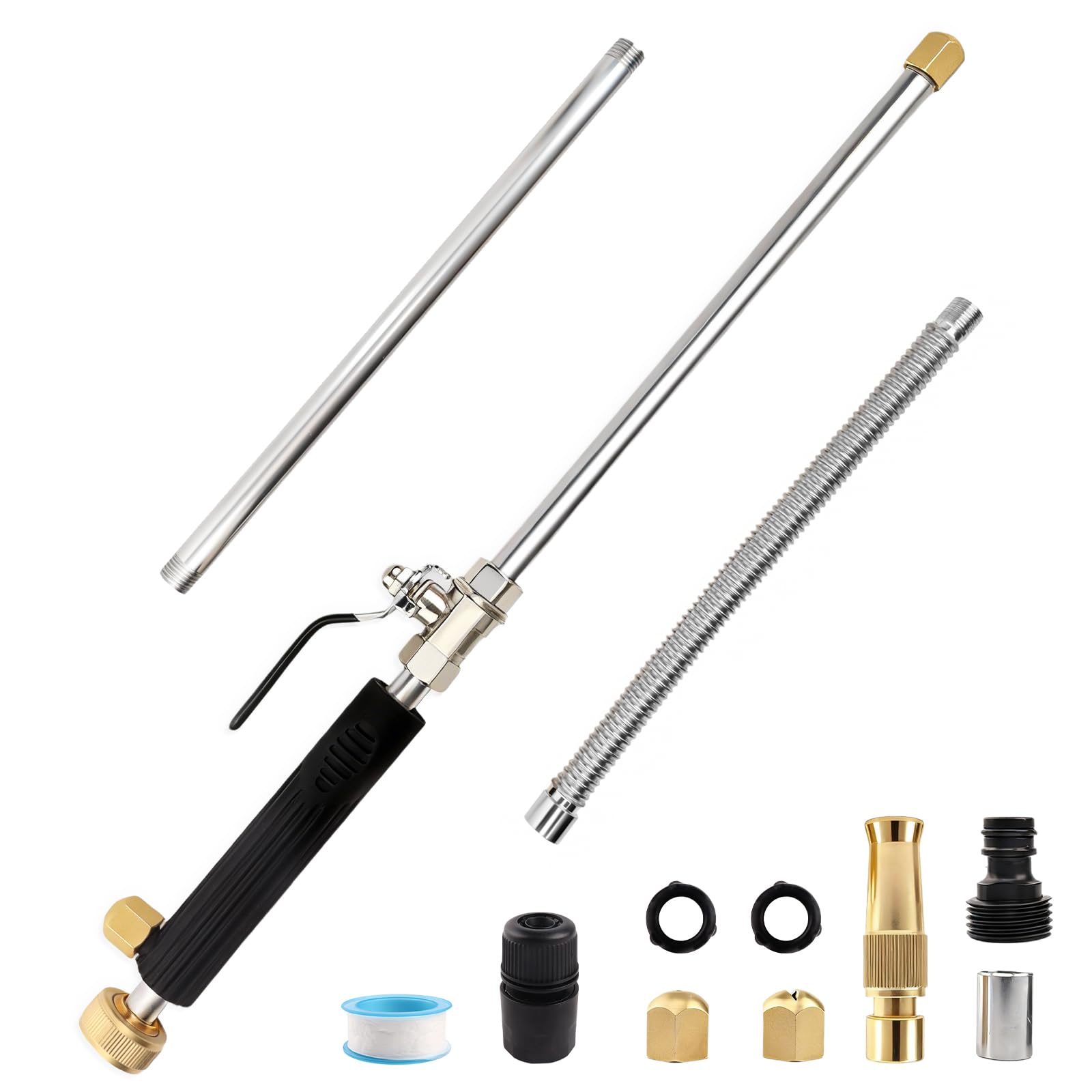 High Pressure Jet Hose Nozzle Attachment Wand
